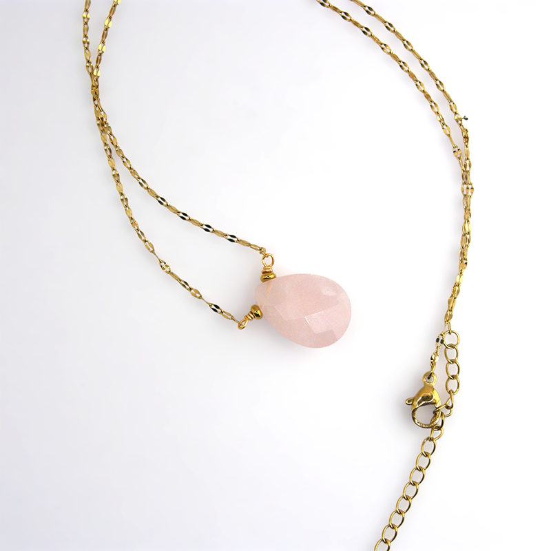 Colgante de cuarzo rosa - Imagen 3