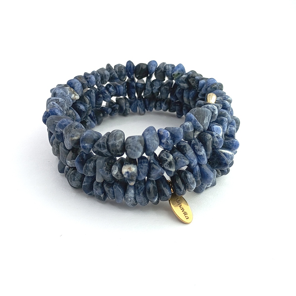 Pulsera de Sodalita Azul Colección Chips