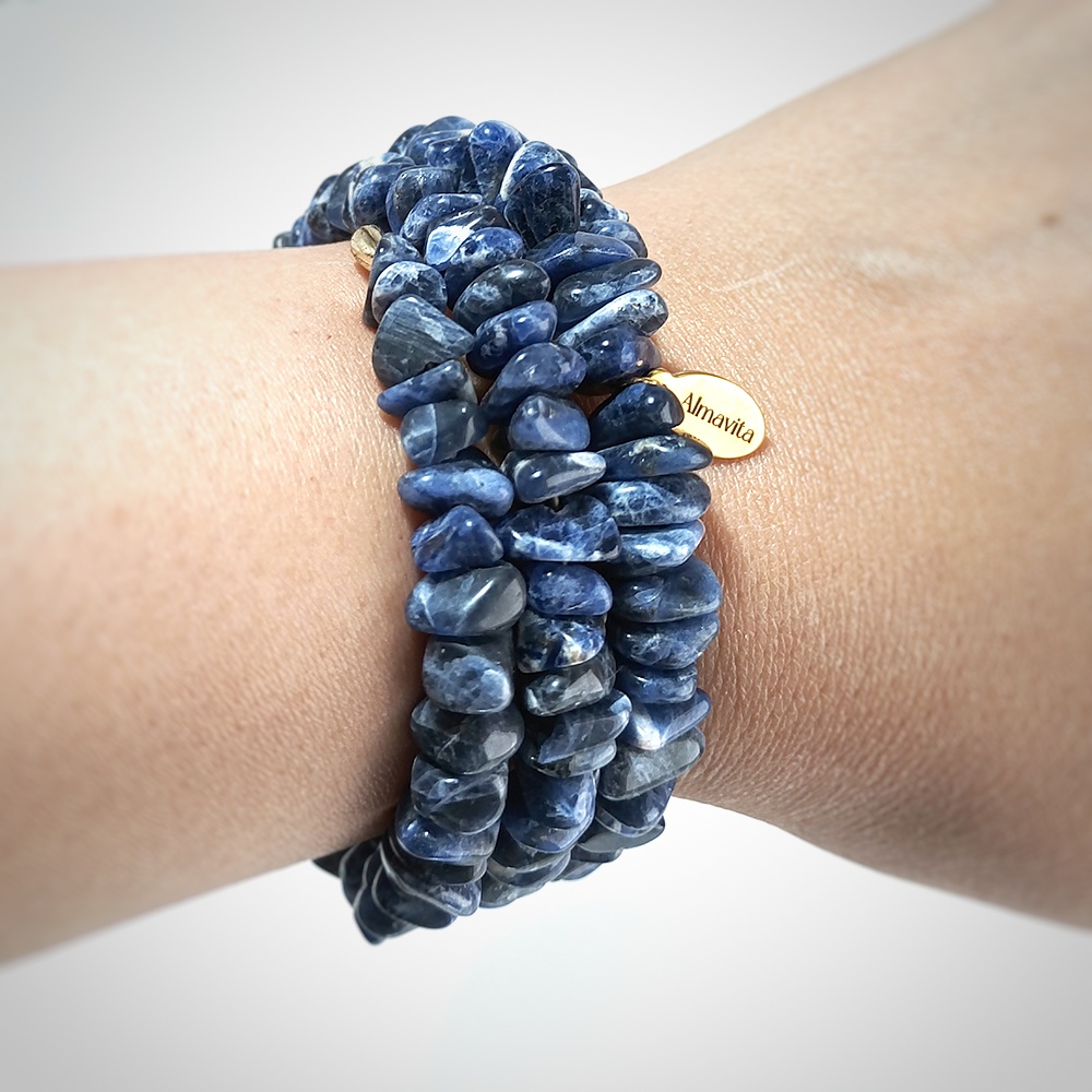 Pulsera de Sodalita Azul Colección Chips