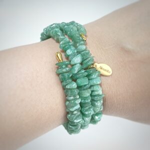 Pulsera de Cuarzo Verde Colección Chips